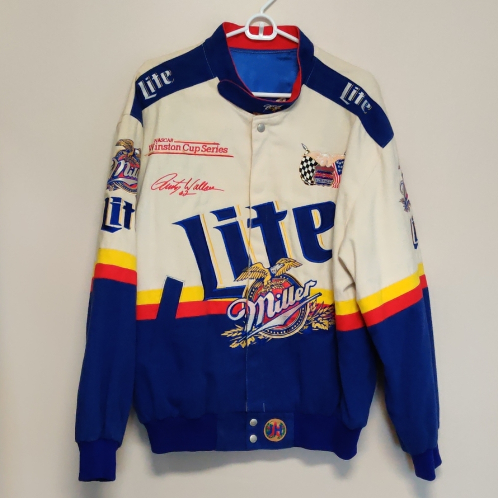 Large Jeff Hamilton rusty Wallace racing jacket